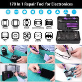 170 In 1 Precision Screwdriver Set Repair Tool Kit For Laptop Computer PC Phone - Show Gadgets